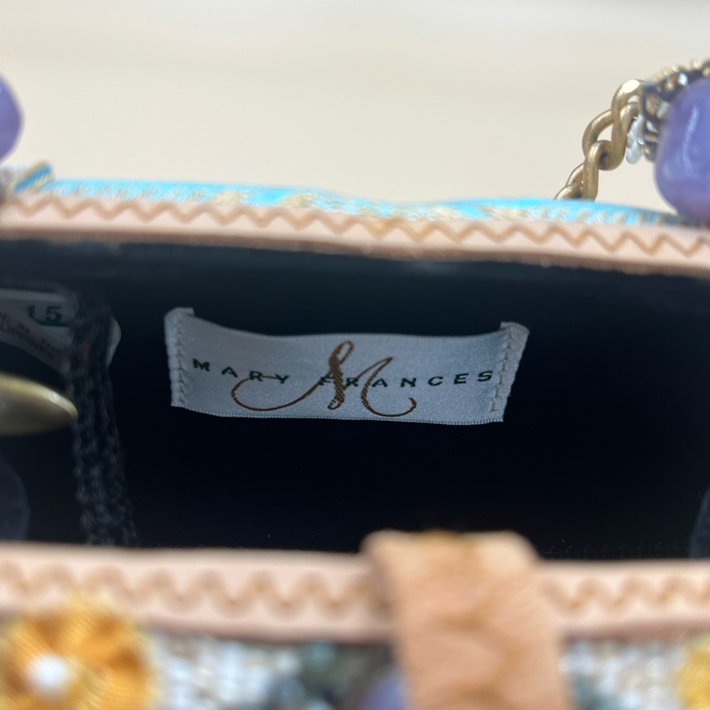 Rare‎ Mary Frances Multicolor Embellished Clutch - Picture 6 of 8